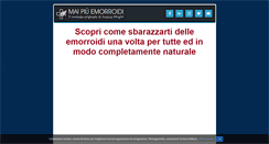Desktop Screenshot of maipiuemorroidi.net