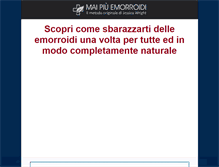 Tablet Screenshot of maipiuemorroidi.net