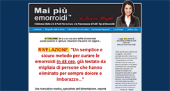 Desktop Screenshot of maipiuemorroidi.com