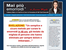 Tablet Screenshot of maipiuemorroidi.com
